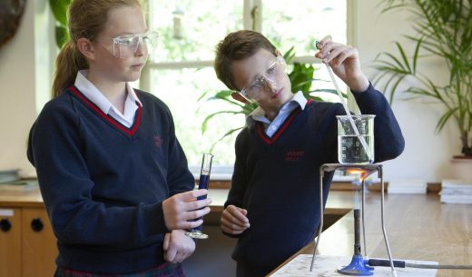 students in the science room