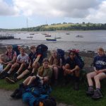 Students on their walk