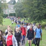 Students on the Cox Tor walk