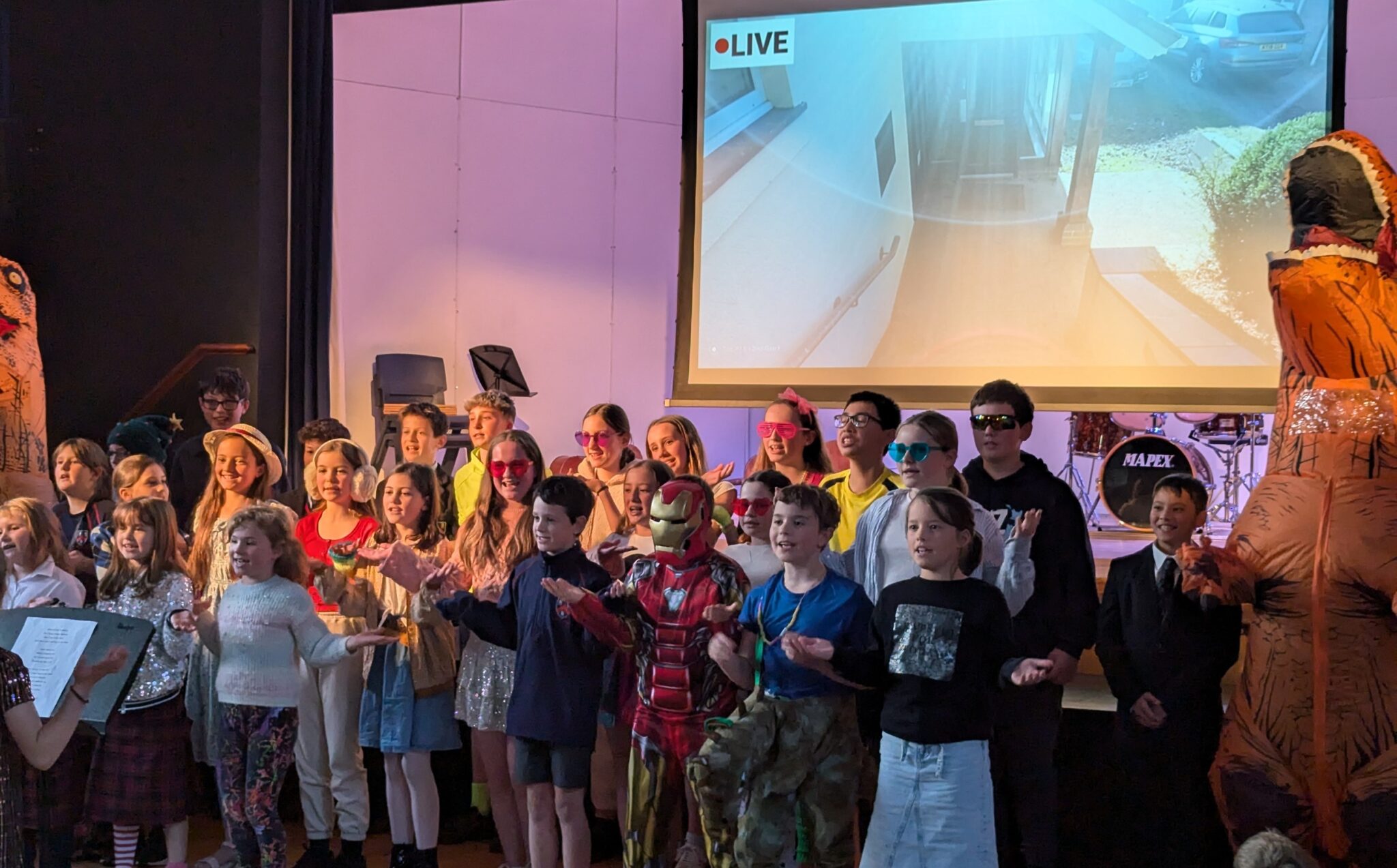 group photo of singers