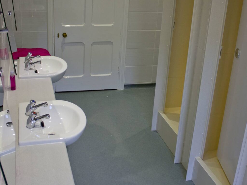Toilets and sinks