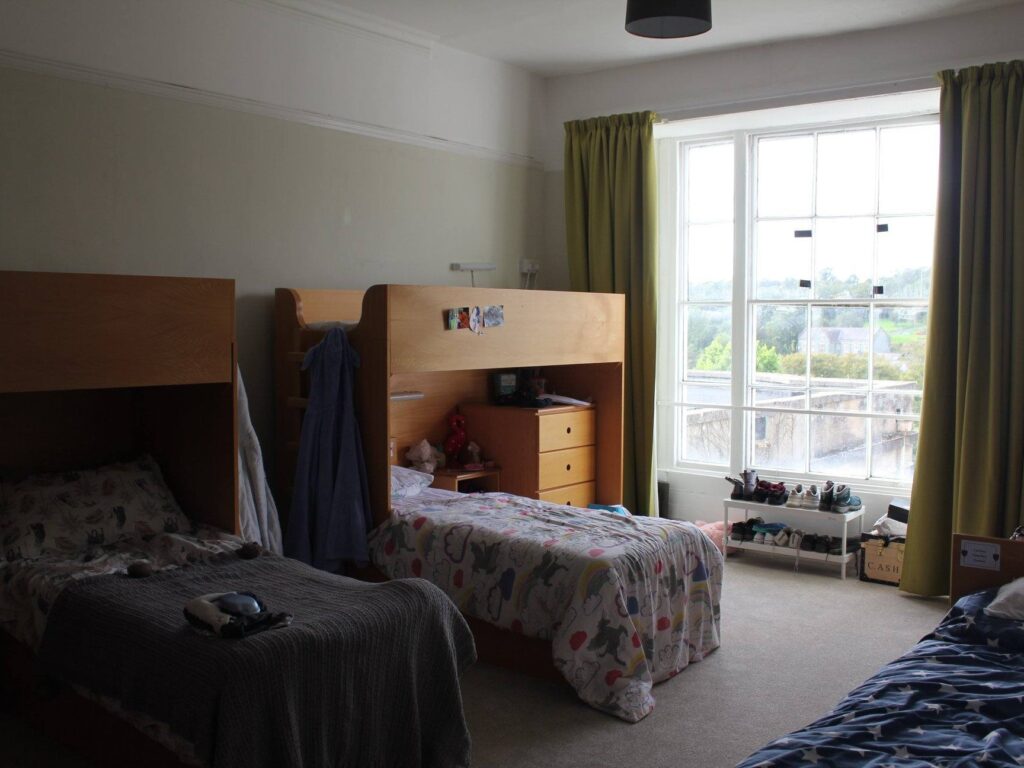 beds in a room
