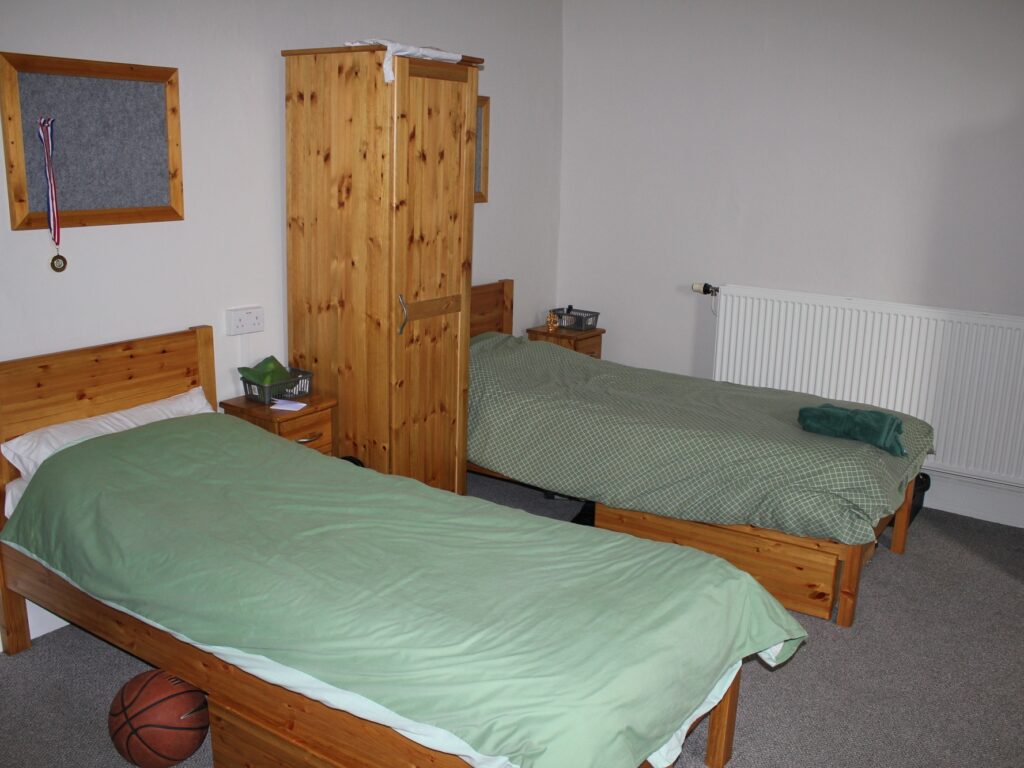 2 beds in a room