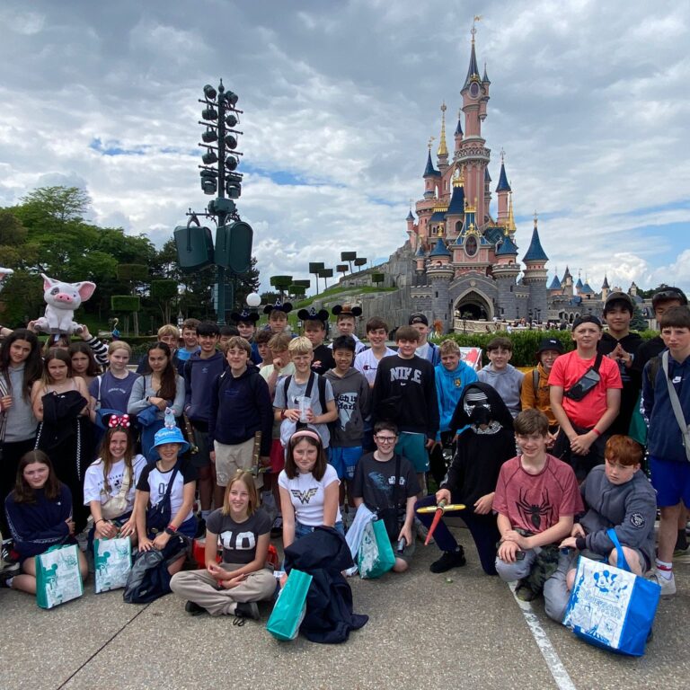 students at disney land