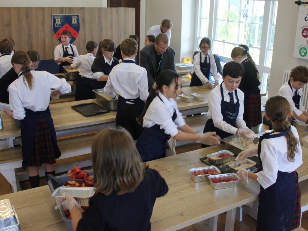 students cooking
