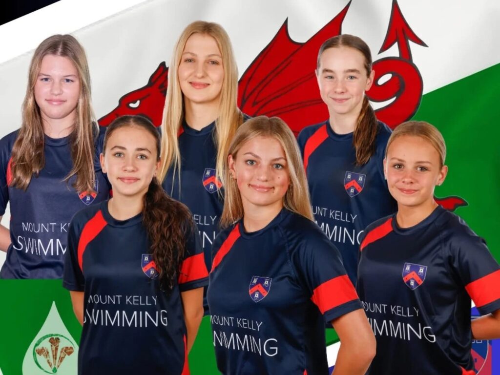 swimming students