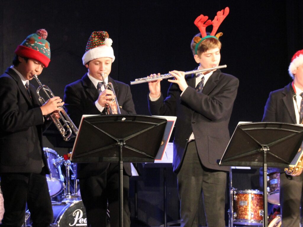 students in a christmas concert