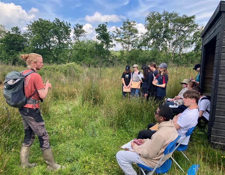 students on an expedition